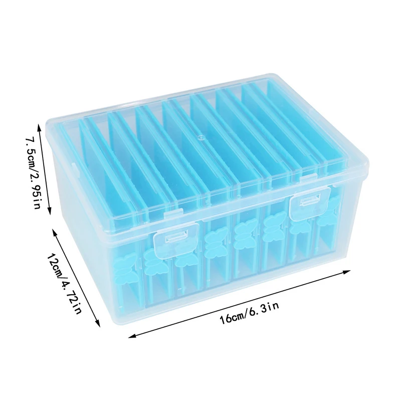 DIY Diamond Painting Kit With Flip Tray, Point Drill Tool, Funnel, And Lid - Plastic Embroidery Accessory Set