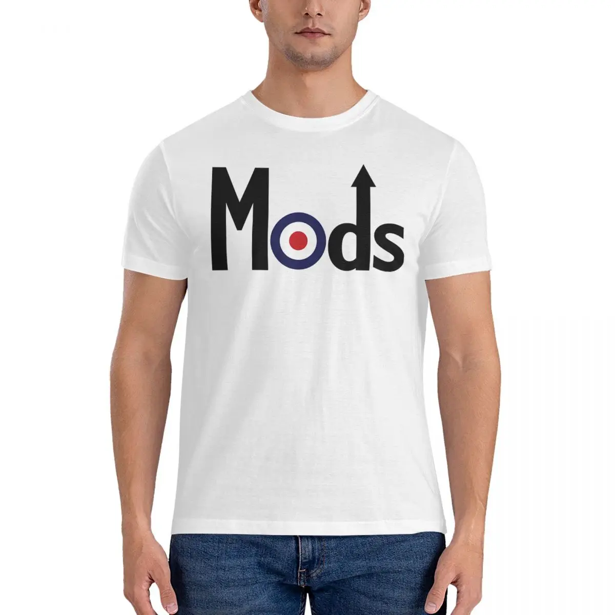 WE ARE THE MODS Men's T Shirt Lambretta Funny Tee Shirt Short Sleeve Round Neck T-Shirts Pure Cotton Printing Clothing