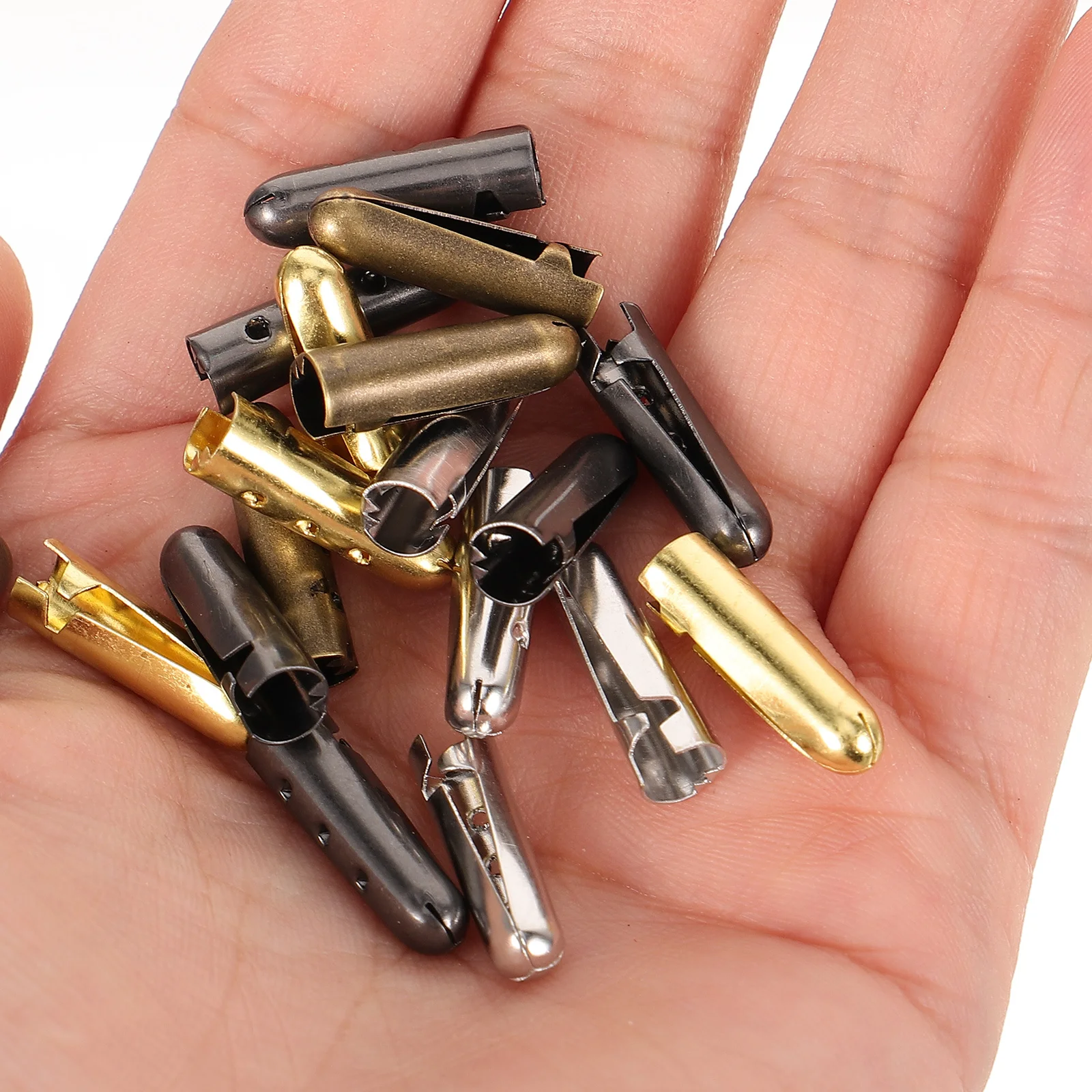 20Pcs Metal Shoelace Tips Replacement Durable DIY Shoe Lace Accessories Metal for Laces Fashionable