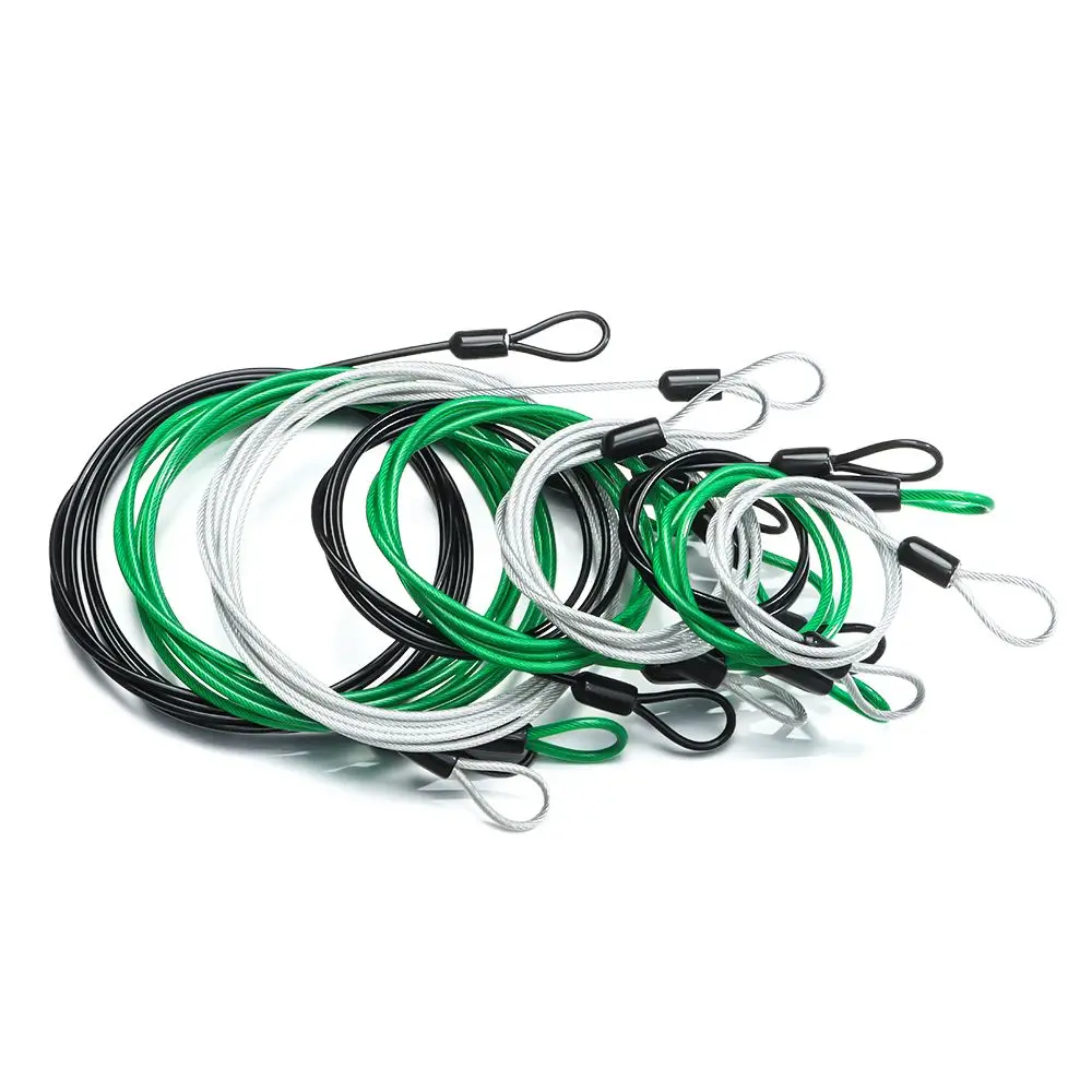 

3-цветная веревка для велосипеда MTB, защитная веревка, дорожный велосипедный замок, велосипедный замок, прочный стальной трос, замок