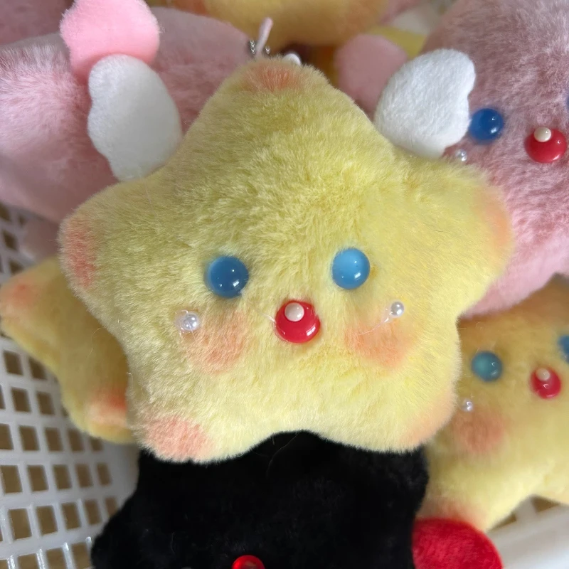 ตุ๊กตาขนนุ่มรูปดาวนางฟ้าใหม่ ตุ๊กตาขนนุ่มแบบสะพายหลัง พวงกุญแจตุ๊กตาส่งเสียง ตุ๊กตาแฟชั่น ของเล่นตุ๊กตาขนาดเล็ก ของขวัญ