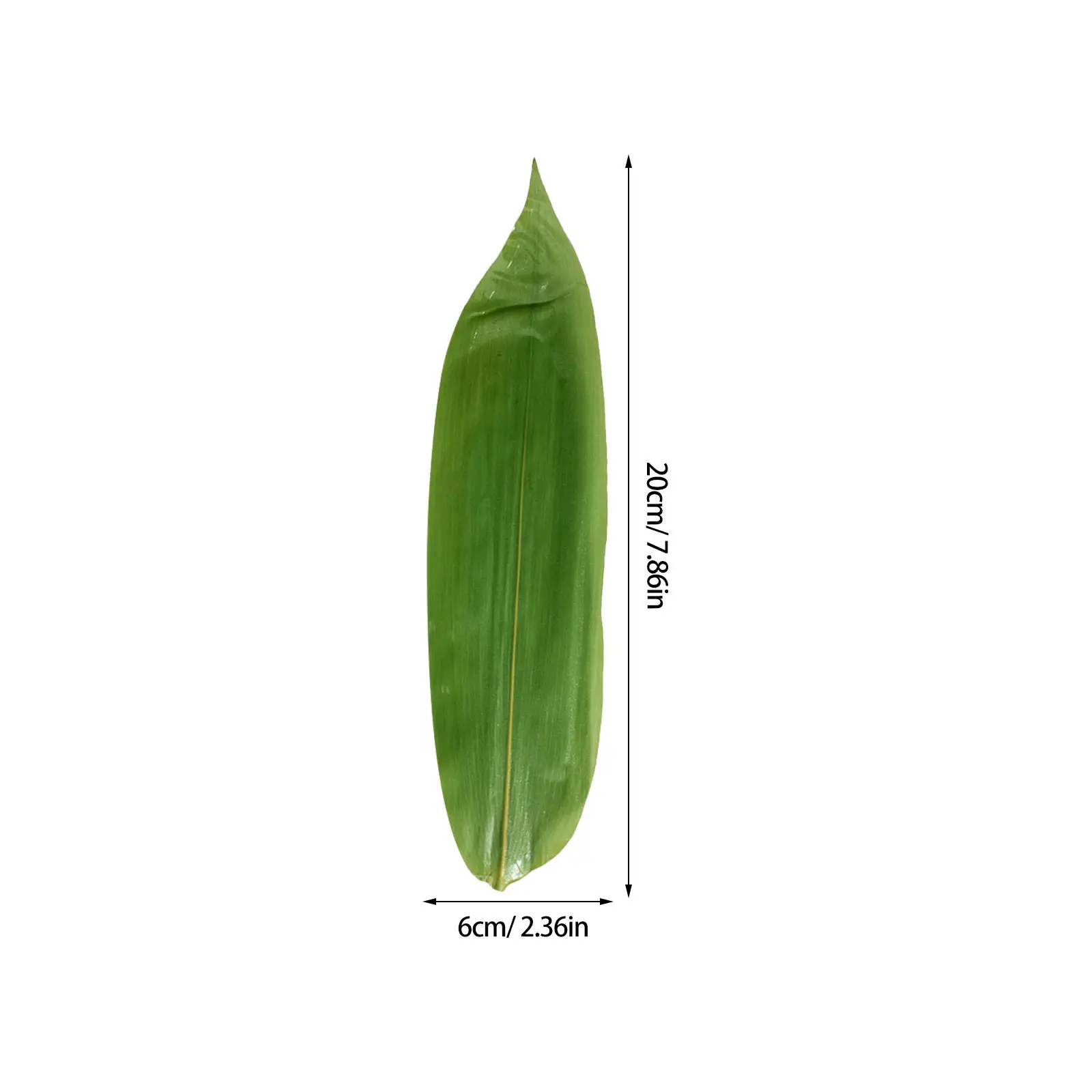 100Pcs Realistic Bamboo Leaves Sushi Decor for Japanese Food Presentation Sashimi Plate Decoration Cold Dish Leaf Ornament