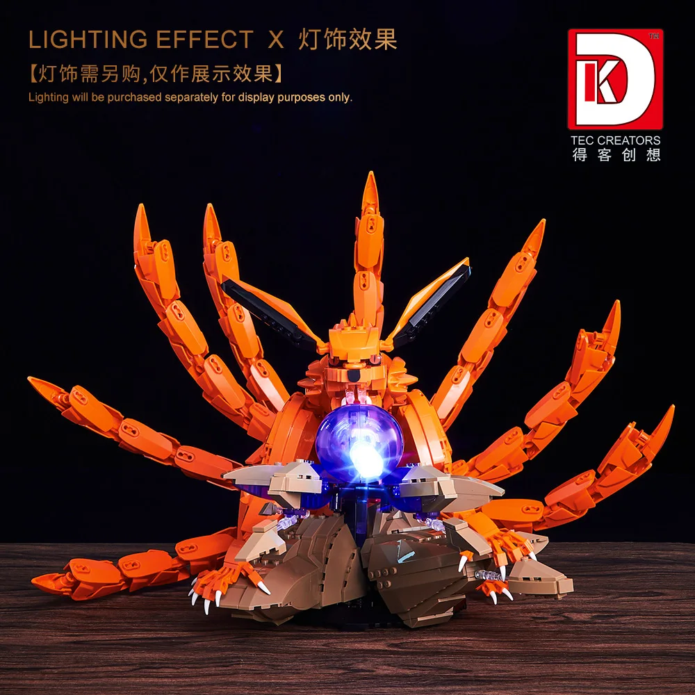 

IN STOCK MOC Creativity Anime Nine-tailed Fox Building Blocks Bricks Assembling Model Toys for Children Christmas Gift Set