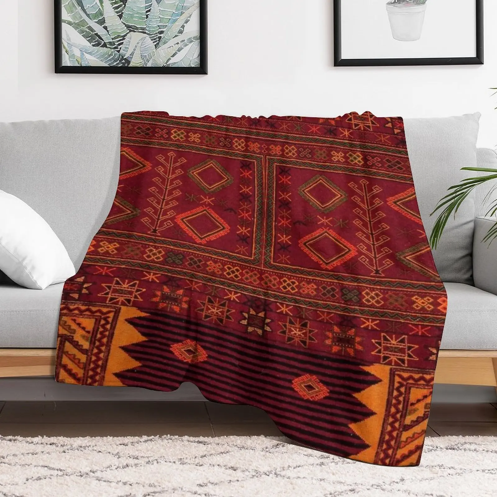 

Traditional Moroccan Artwork Design Throw Blanket anime Beautifuls Personalized Gift Furry Blankets