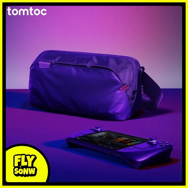 Сумка через плечо Tomtoc Steam Deck, портативная сумка для хранения ROG Switch 2, защитный чехол для аксессуаров NS2, подходит для LEGION