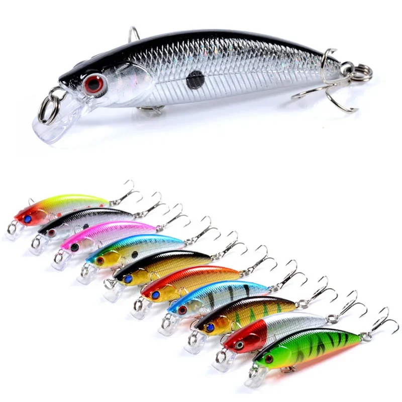 Luya Baits Suspended Water Minnow Bionic Baits 6.7cm/5g Long Casting Hard Baits Horsemouth White Bar