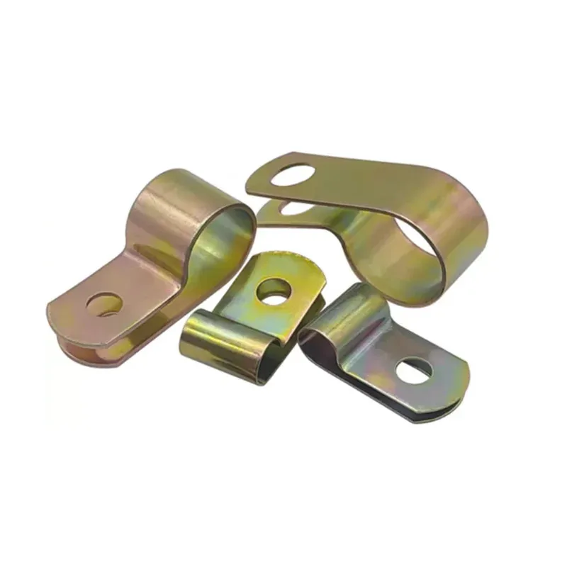 R Type Oil Hose Throat Clamp Galvanized Single Tube Hose Wire Clamp Non-Impregnated