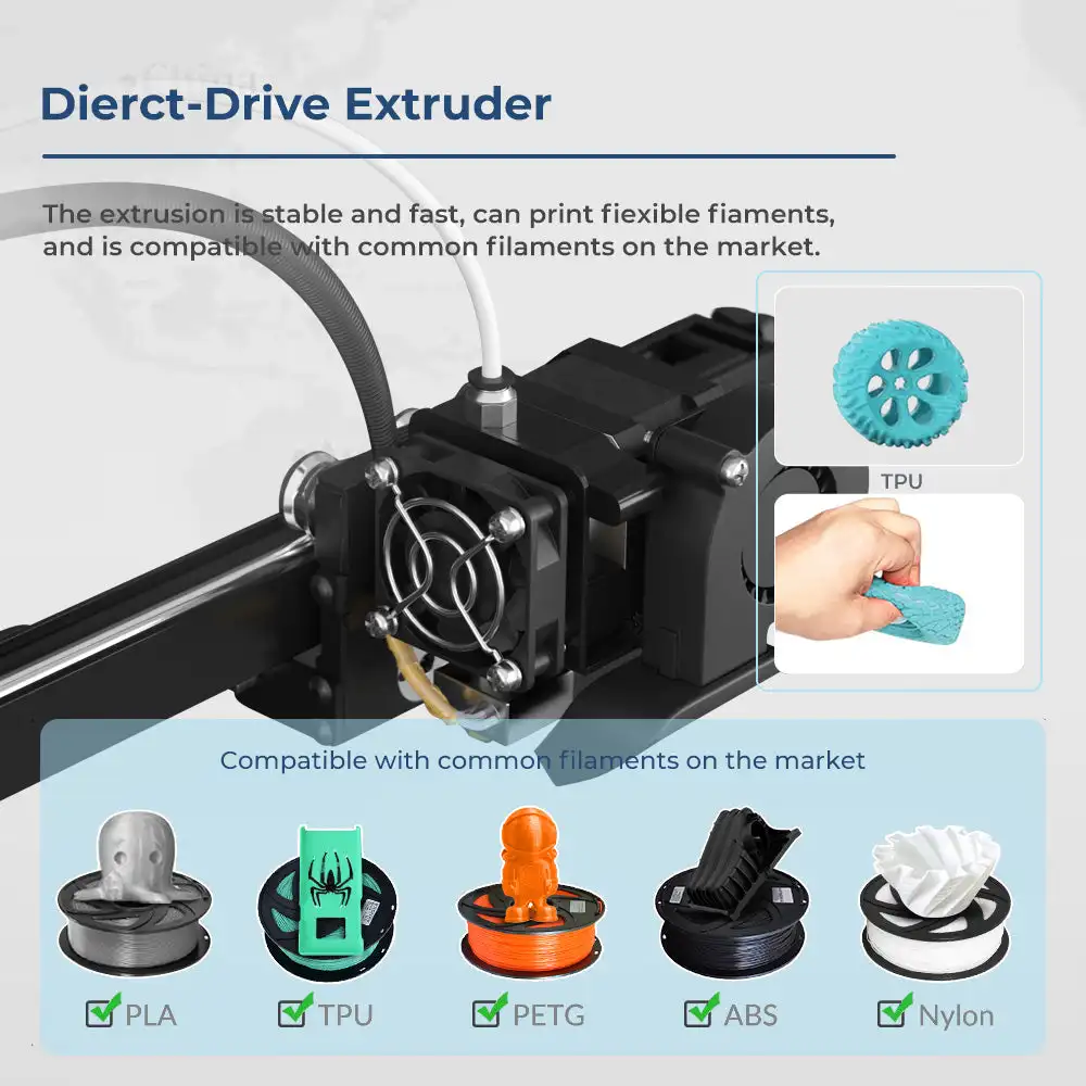 Tronxy 3d Printer CRUX1 Direct Drive 3D Printing 180x180x180mm Full Metel OSG15 Speed Double Core Roller Guide Rail and Pulley