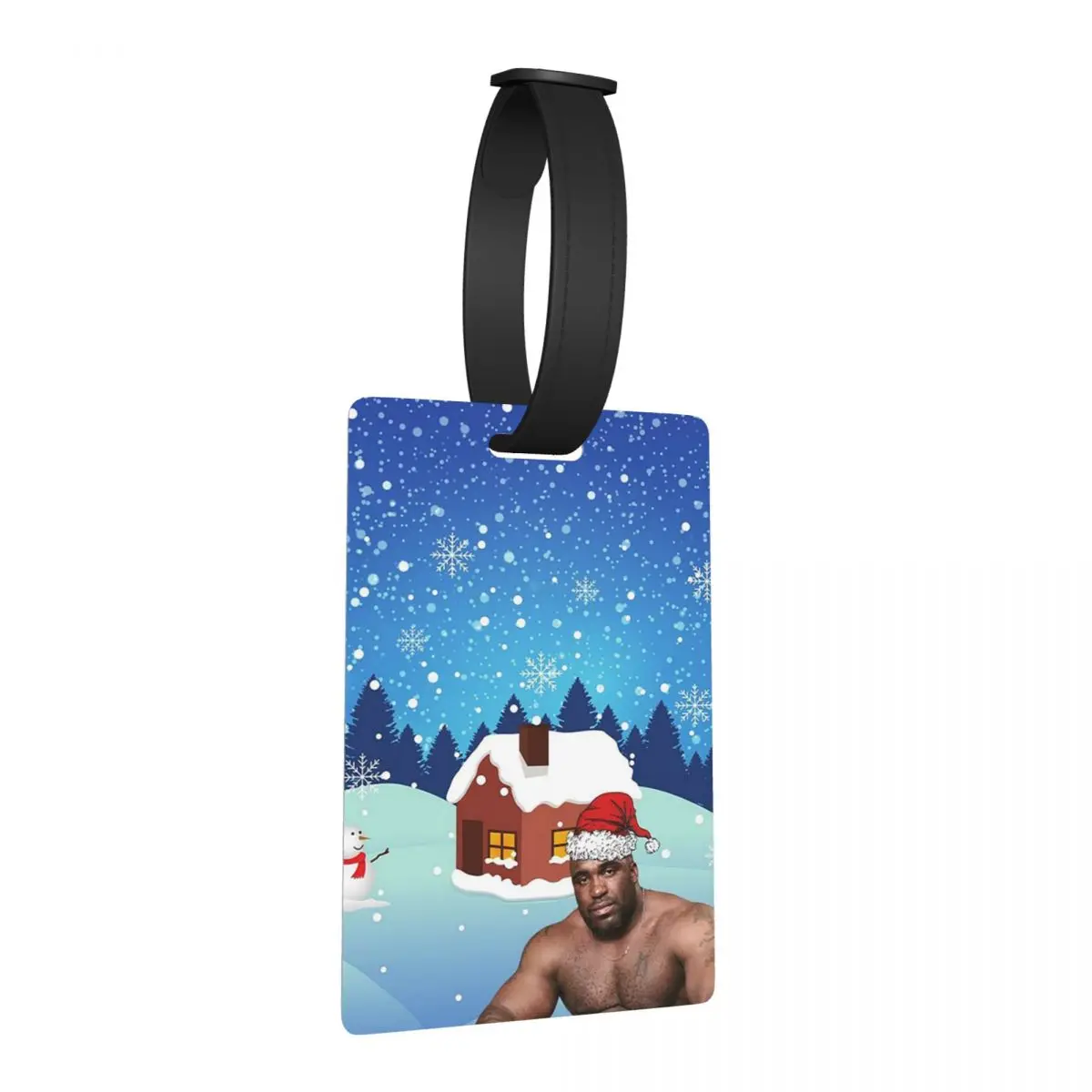 

Barry Wood Christmas Luggage Tags Suitcase Accessories Travel Fashion Baggage Boarding Tag Label Holder ID Name Address