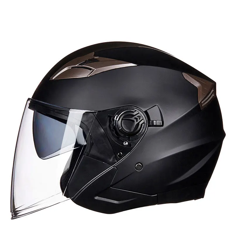 

Open Face Motorcycle Helmet Half Face Double Lens Safety Casco Moto Four Seasons Men Women Street Fashion Capacete De Moto DOT