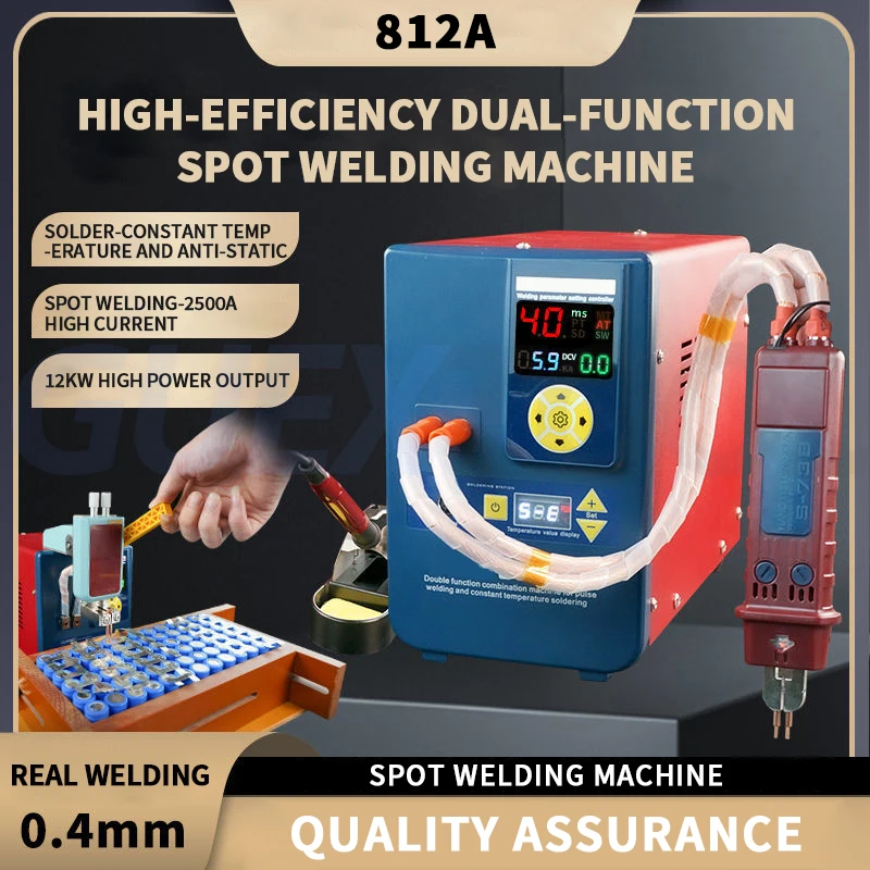 

50W Full Specification High Power Pulse Spot Welder T12 Fixed/Mobile Spot Welding Copper/Aluminum/Nickel With Display