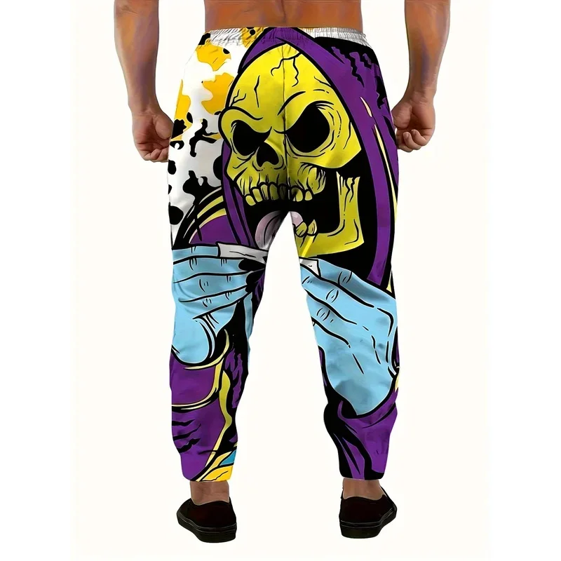 2026 Pantaloni alla moda da uomo nuovi Halloween stampati Pantaloni sportivi per il tempo libero ad asciugatura rapida Abbigliamento da corsa all'aperto, Spogliatoio quotidiano