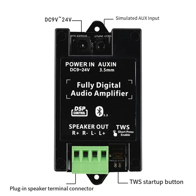 B68C 3X Bluetooth Audio Verstärker Bord Digital Zu Analog Audio Verstärker Bord Konverter Für Hintergrund Decke Lautsprecher