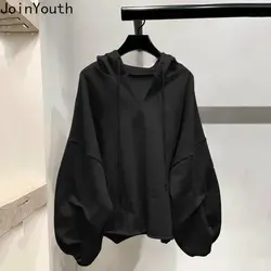 Oversized Hoodies for Women Streetwear Black Y2k Tops 2024 Ropa Mujer Fashion Korean Sweatshirt Hooded Casual Harajuku Hoodie