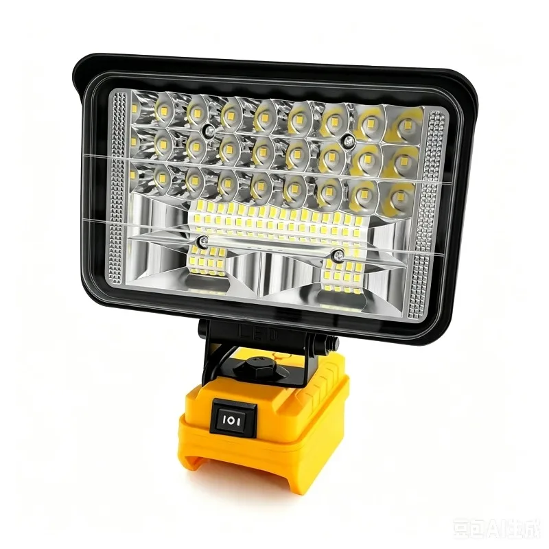 48W LED Tool Lamp 5200LM High Brightness Handheld Work Light with Rechargeable Battery for Home Improvement