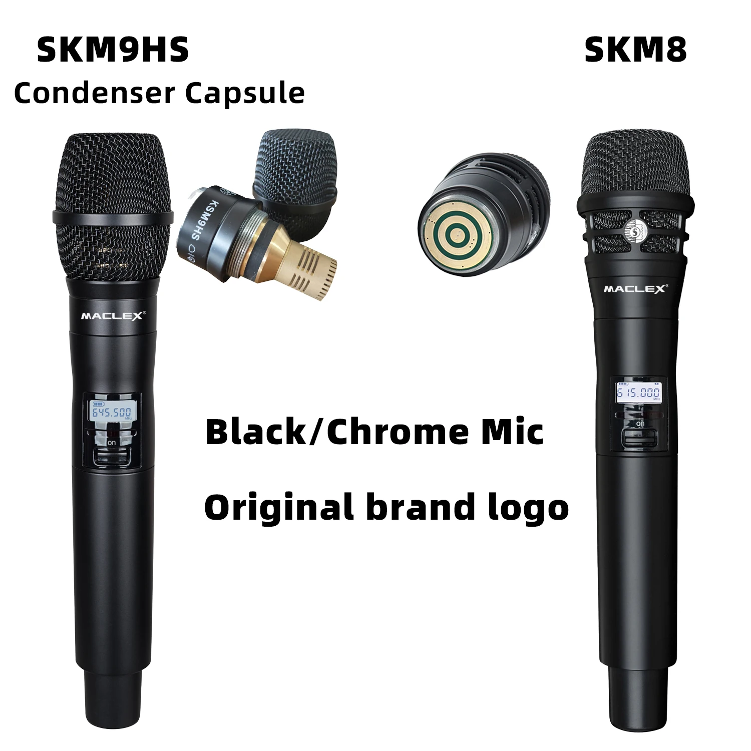 Original AD4D/KSM9 900/500/600Mhz Maclex Professional Stage Microphone Wireless System Condensor Microphone Hand Lavalier  Mic