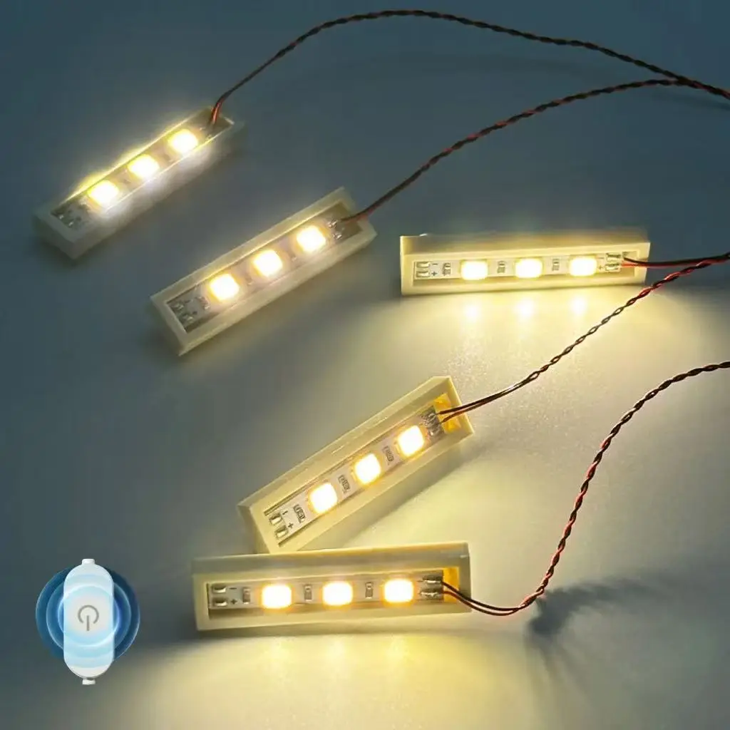 LYBMTWF 20pcs 1×4 LED DIY Lighting kit, LED Light Brick, Compatible with Lego Building Block 3710（Touch version）