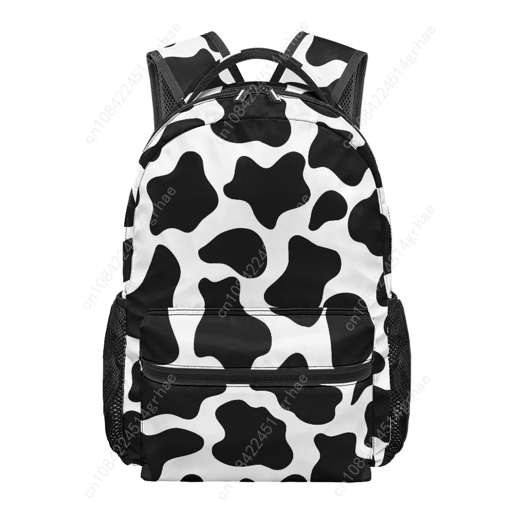 Cow Printed All-over Print Student Backpack Custom Casual Suitable for Travel and Camping Lightweight, and Easy To Clean