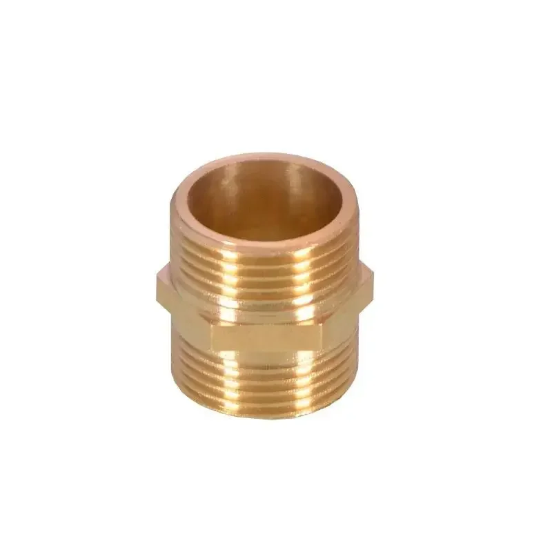 Copper Metal Threaded Water Pipe Connector 1/4" 1/2" 3/4" 1" Thread Reducer Connector Transitional Coupling Hose Tap Fittings