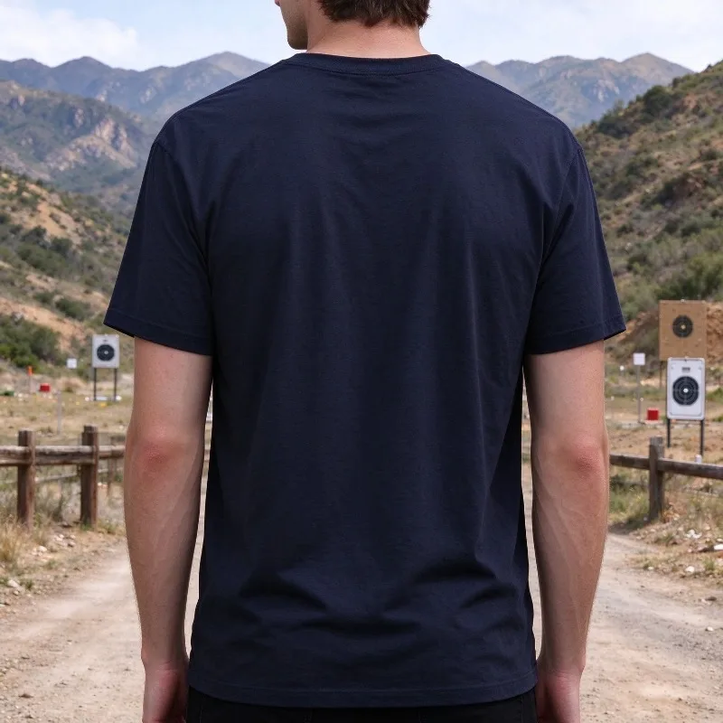 Long Range Shooting Golf Humor Outdoor Sport Graphic Print Men's T-Shirt 100% Cotton Short Sleeve Casual Men's Sport Top