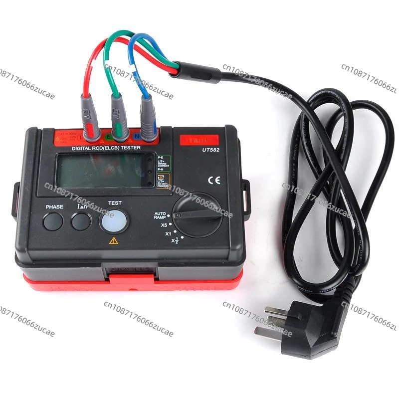 Leakage Protection Switch Tester, Circuit Breaker Tester UT582 + AUTO RAMP Function