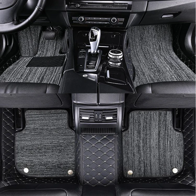 

Custom Double Layer Car Floor Mats Fit for Genesis GV60 2022 2023 2024 2025 2026 2027 2028 Auto Foot Carpet