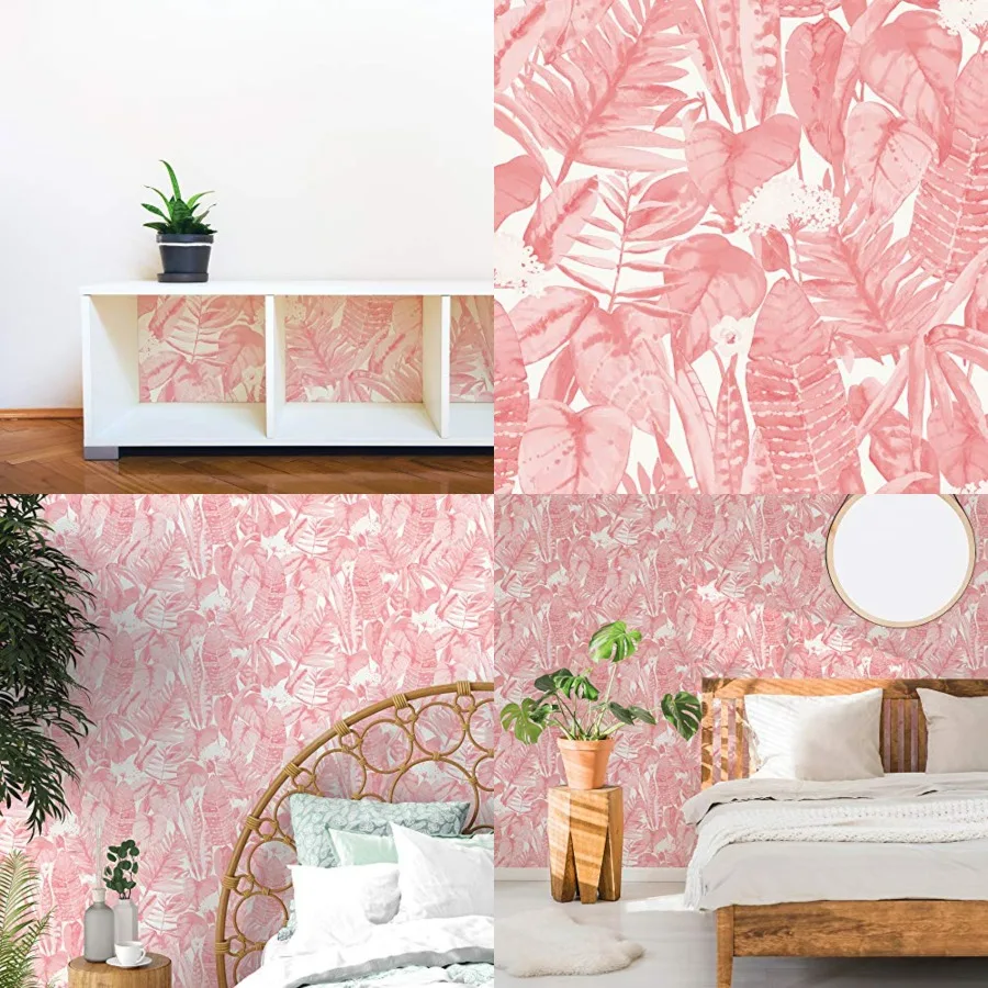 

Tropical Removable Peel and Stick Wallpaper, 20.5 in X 16.5 Feet, Made in the USA