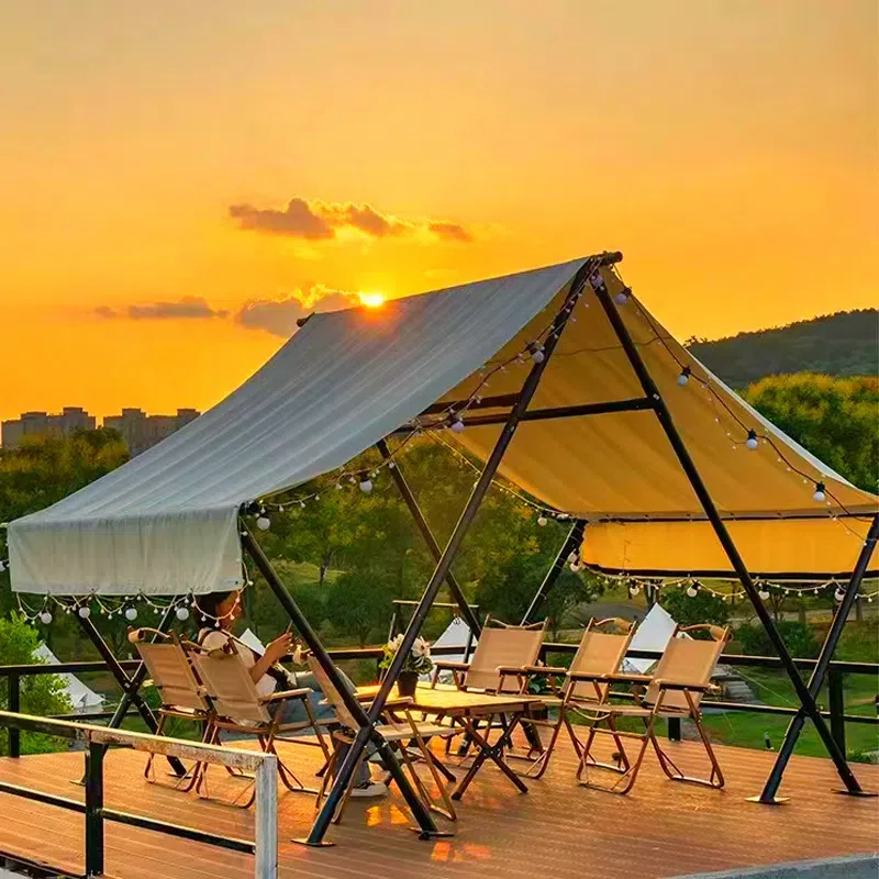 

Super large triangular canopy tent camp outdoor camping courtyard hotel Internet celebrity homestay scenic rooftop awning