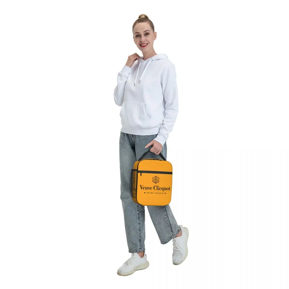 Champagne Insulated Lunch Bag Thermal Bag Meal Container Veuves Clicquots Leakproof Tote Lunch Box Food Storage Bags Work Picnic