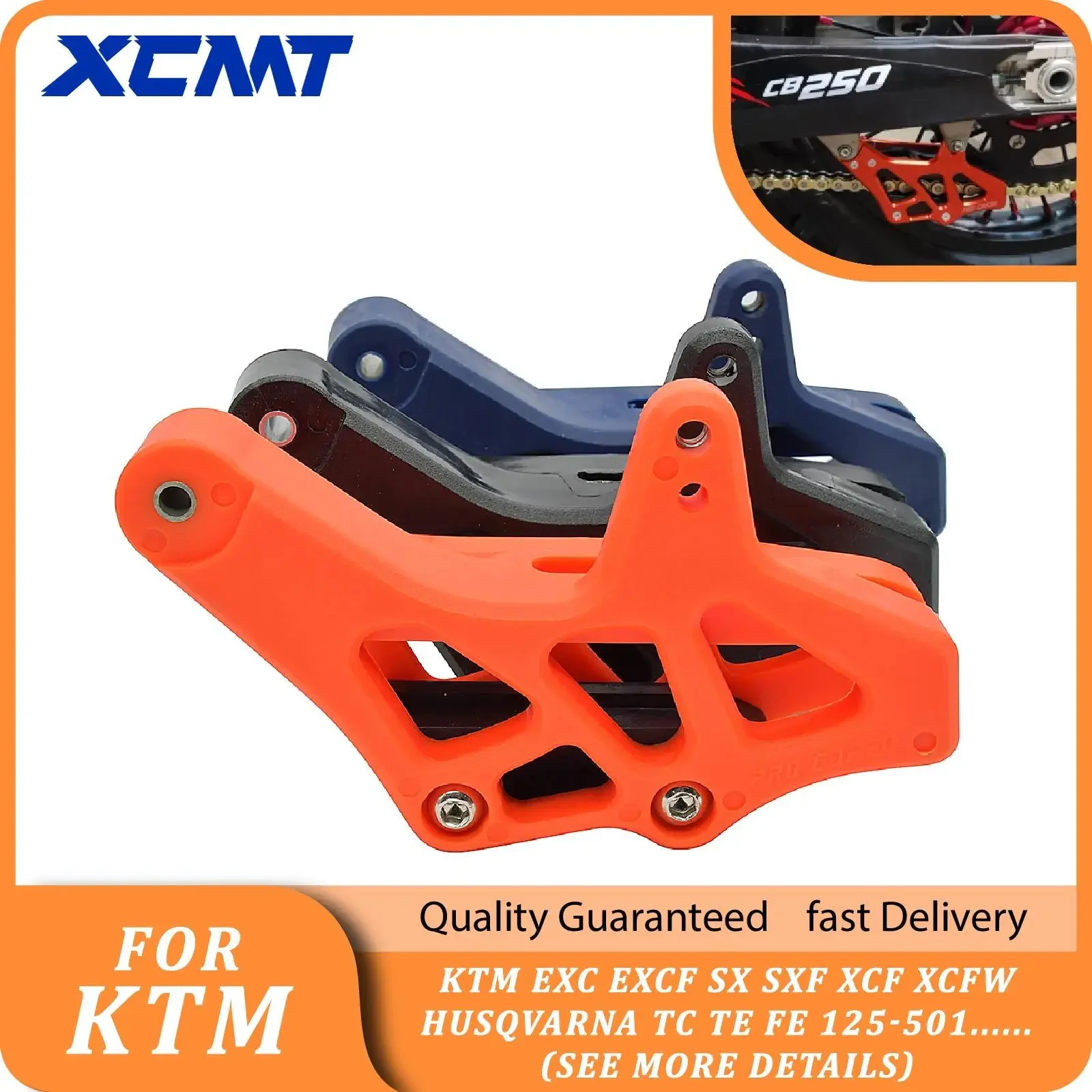 

Motorcycle Chain Guide Guard Protection For KTM EXC EXC-F SX SX-F XC XC-F XC-W XCF-W TPI Six Days 125-500 2008-2024 MX Motocross