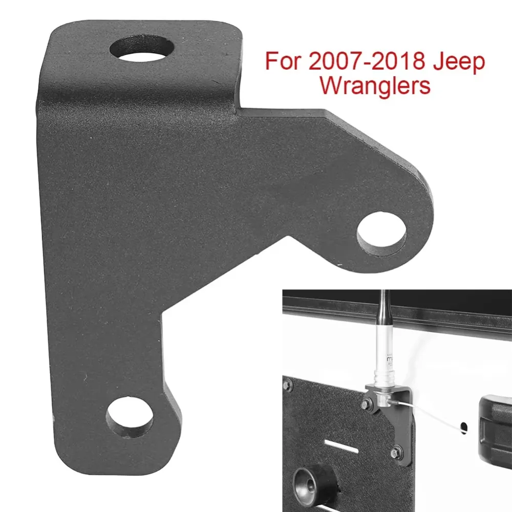 Автомобильная антенна CB, крепление для запасного колеса для Jeep Wrangler JK Unlimited 2007-2018, кронштейн для крепления антенны CB на заднюю дверь