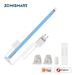 Zemismart Zigbee สมาร์ท Roller Shade มอเตอร์สําหรับ 17 มม.25 มม.28 มม.ทํางานร่วมกับ Tuya ไฟฟ้าผ้าม่านเครื่องยนต์ alexa Google Home