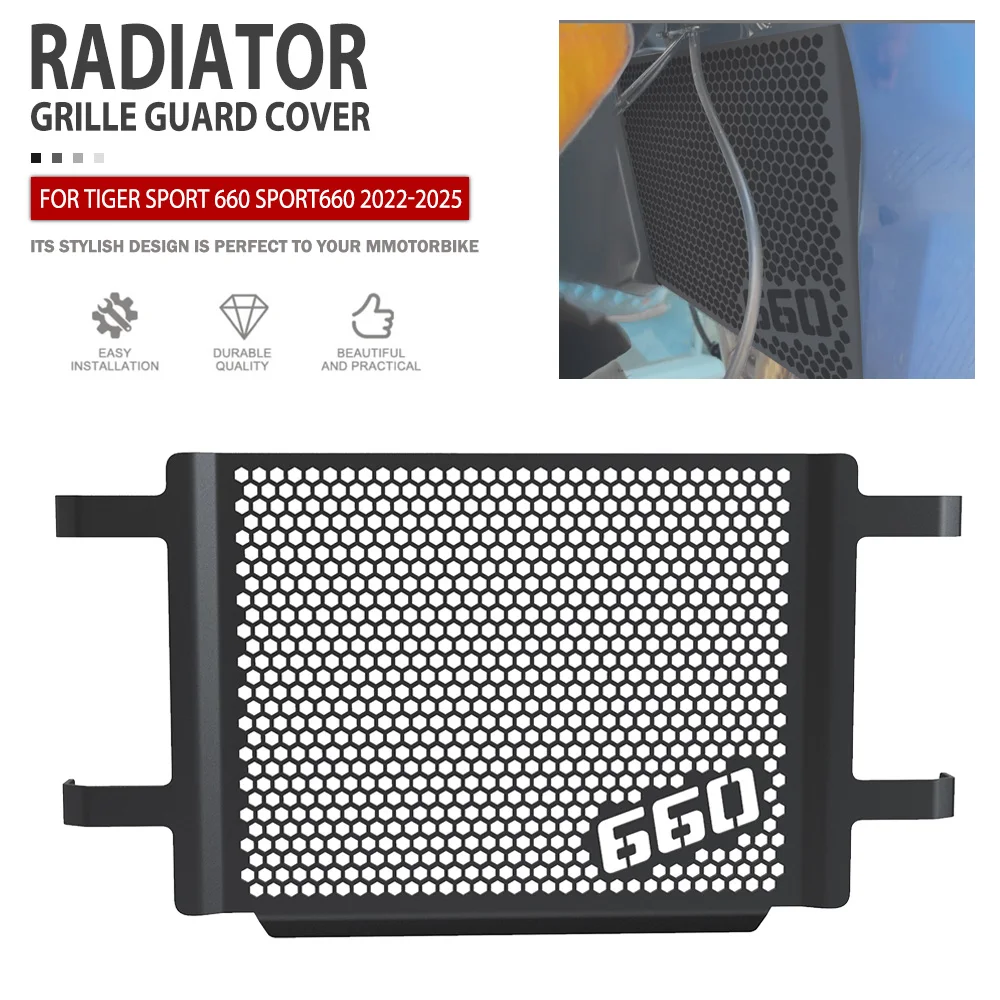 

Radiator Guard For Tiger Sport 660 Sport660 2022 2023 2024 2025 Motorcycle Radiators Grille Cover Protector Accessories Parts