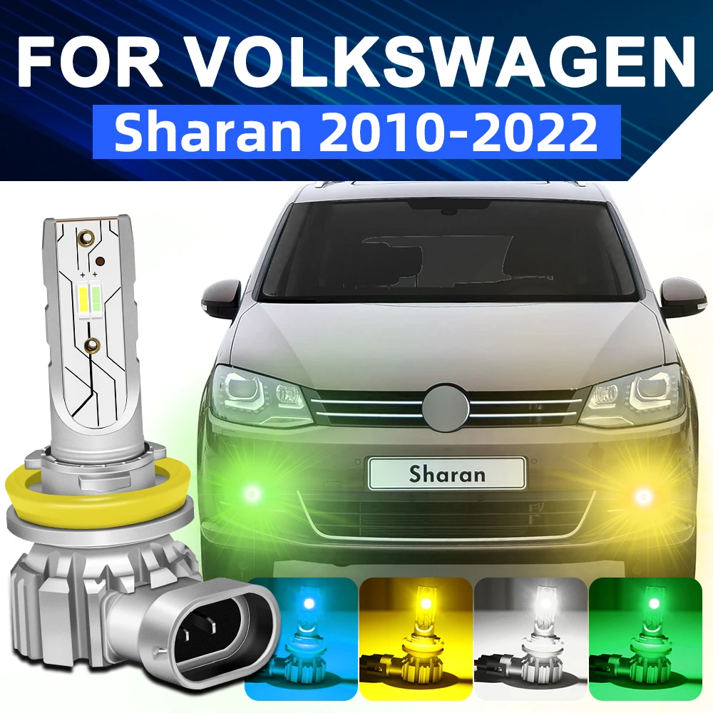 

Для VW Volkswagen Sharan 7N светодиодные противотуманные фары двухцветные светодиодные передние противотуманные фары 2010-2022 2013 2014 2015 2016 2017 2018 2019 2020