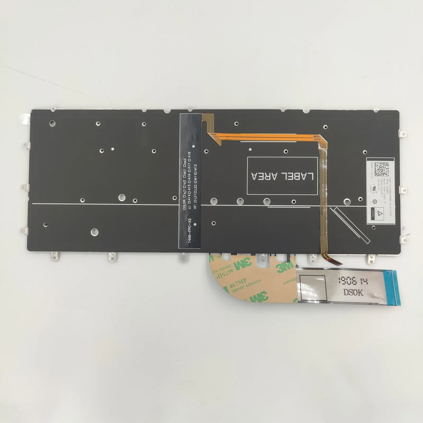 for Dell XPS P54G P41F 13 9343 9350 9360 15BR N7547 N7548 SP Laptop keyboard