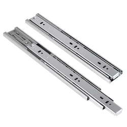 2pcs Soft Close Drawer Slides 10 Inch Full Extension Ball Bearing Self Closing Cabinet Track Guide Dresser Glide Side Mount