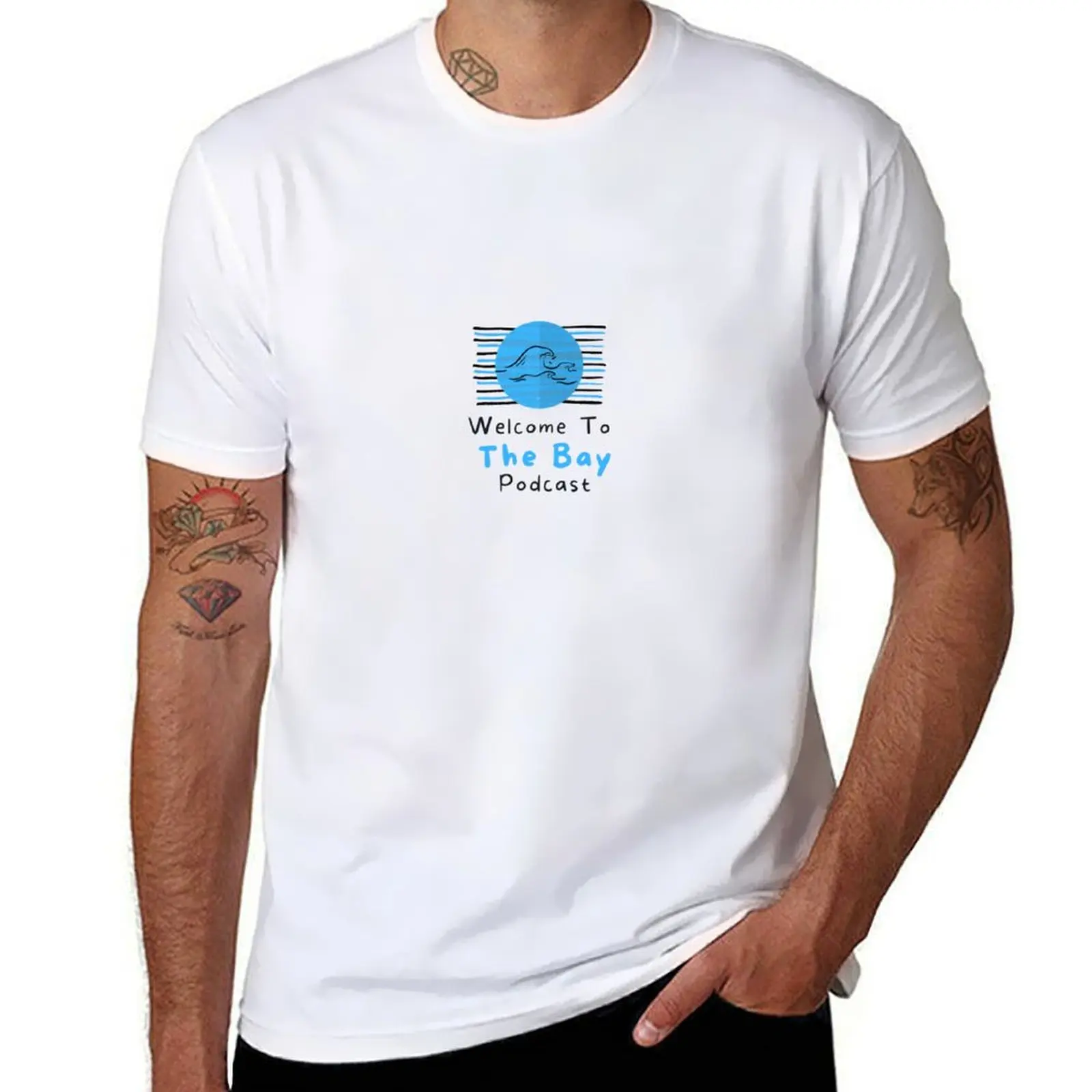Welcome to the Bay Podcast T-Shirt man tshirt man t shirts graphic T-Shirt