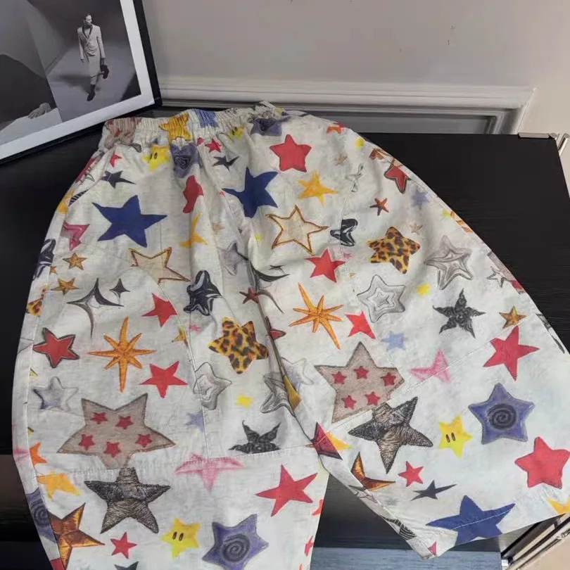 Kids Summer Trousers Star Pattern Pants For Girls and Boys