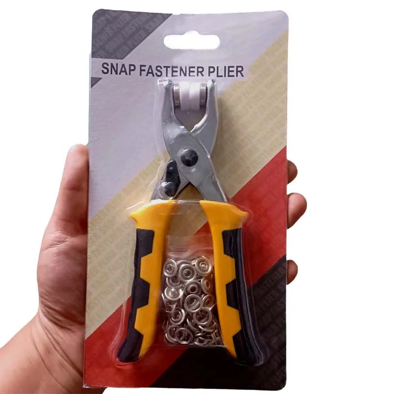 Manual tool combination Hand press buckle machine Household installation five claw button pliers