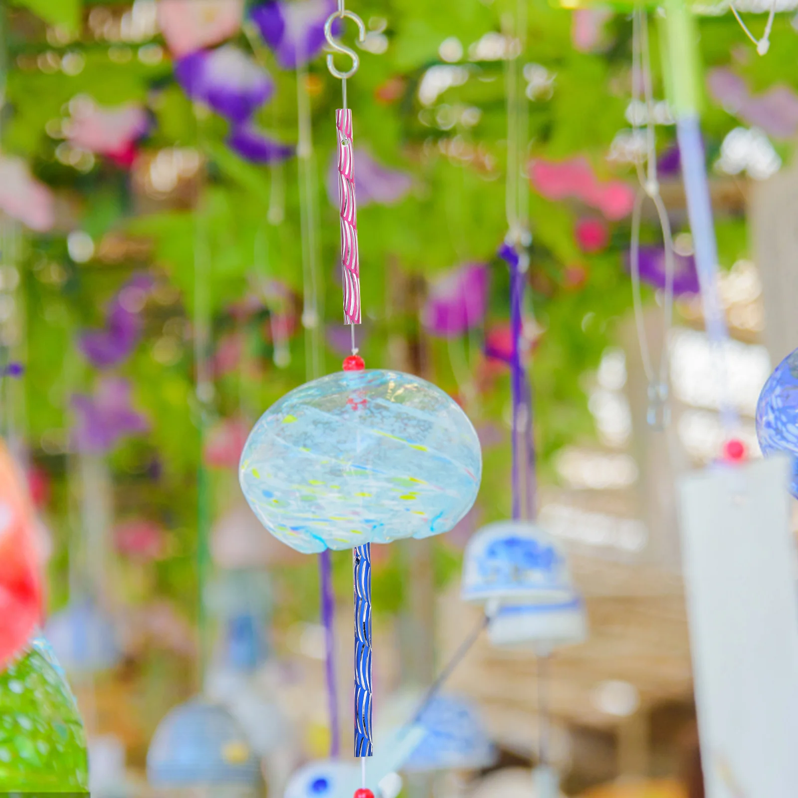 

60pcs Metal Wind Chimes 8cm Hollow Iron DIY Tubes for Decor Gifts Hanging Courtyard Trees