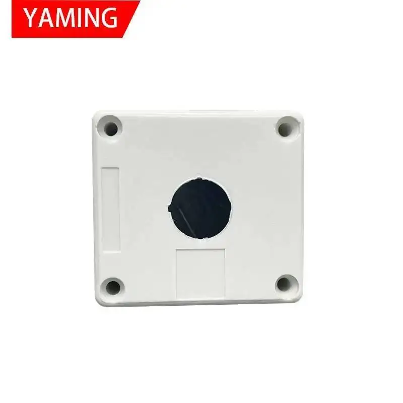 22mm Push Button Switch Box One Hole Suit For Control Emergency Stop Rotary Interruptor Yellow/Gray Protection BX1-22