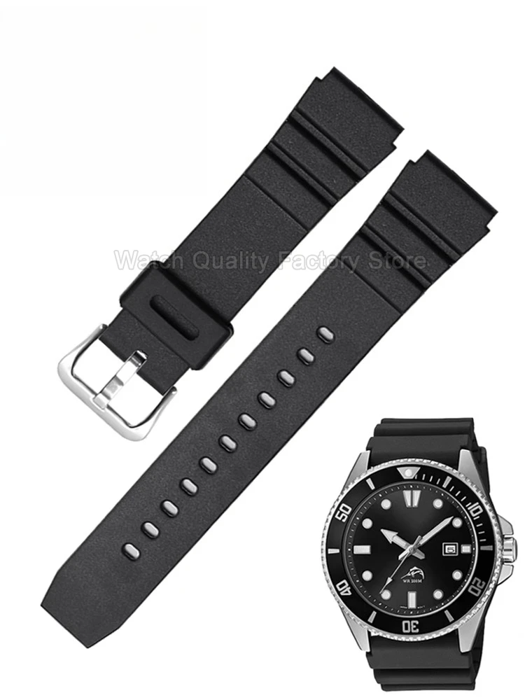 Cinturino in resina traspirante resistente all'usura leggero e resistente alla corrosione per Swordfish Submariner Ocean Heart MDV-106 MTP-VD01