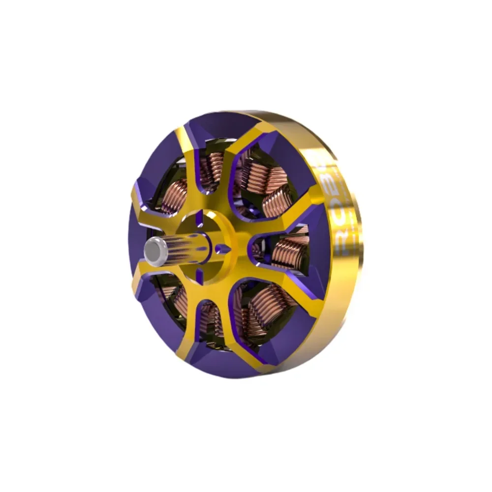Flywoo ROBO 1002 19800KV/23500KV FPV Motor - Gold/Purple, for Whoop & Toothpick Drones