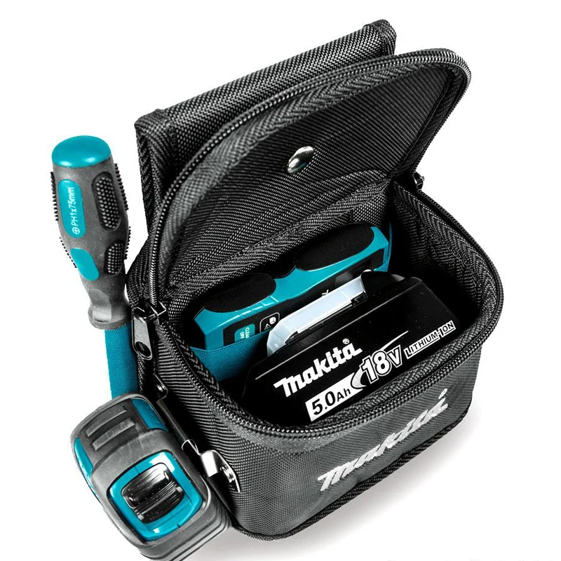 MAkita E-15263 Zip Top Pouch To Suit 18V Li-ion Batteries Or Fixings 3L Technology 3D Shaped Pouches Large Capacity