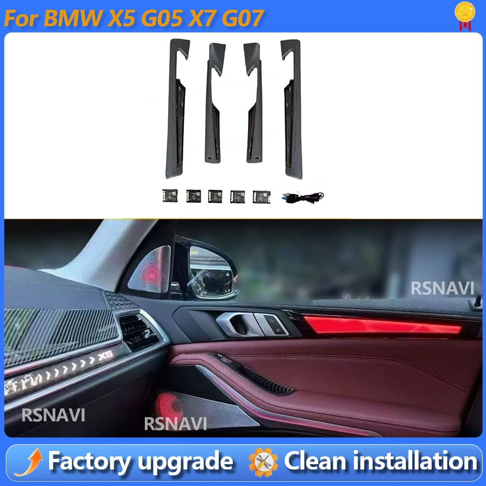 

Four doors Dynamic Crystal Ambient Light For BMW X5 G05 Luminous 11color door Ambient Light