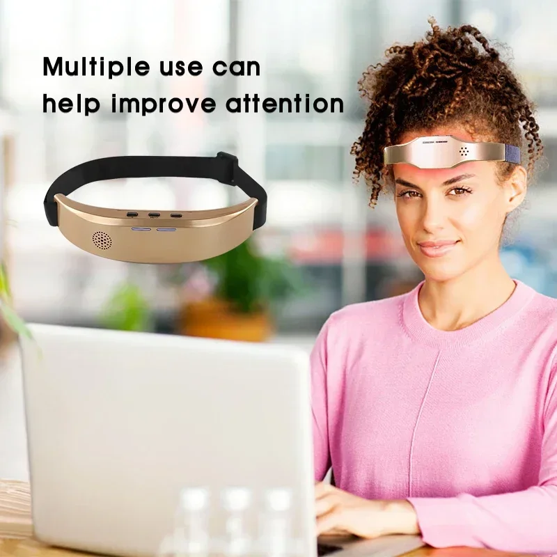 TDCS Brain Stimulator Set - EMS TENS Pain Relief Head Massage Electrodes Pads Therapy Machine