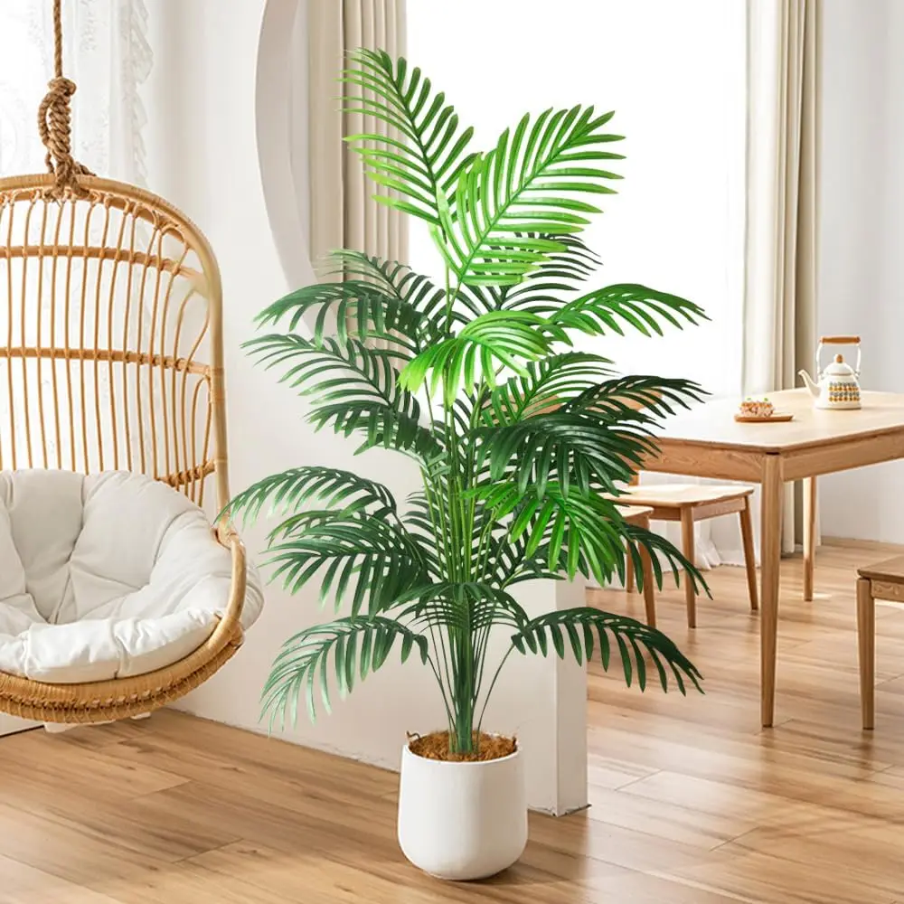 

65-125cm Artificial Plam Plant Faux plant fake plant realistic Leaf Ornamental indoor Artificial Plant for Home Decor Office