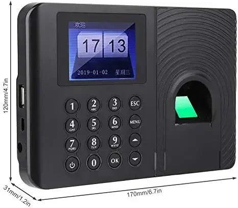 

003 Quick identification U disk export attendance data biometric fingerprint time attendance terminal system