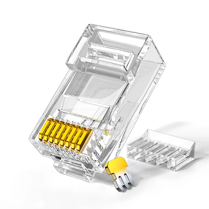 Złącza ZoeRax Cat6 RJ45, kot 6 2 końcówki RJ 45, wtyczka złącze Ethernet UTP 8P 8C do kabla Cat6 Cat5e — zdjęcie 2