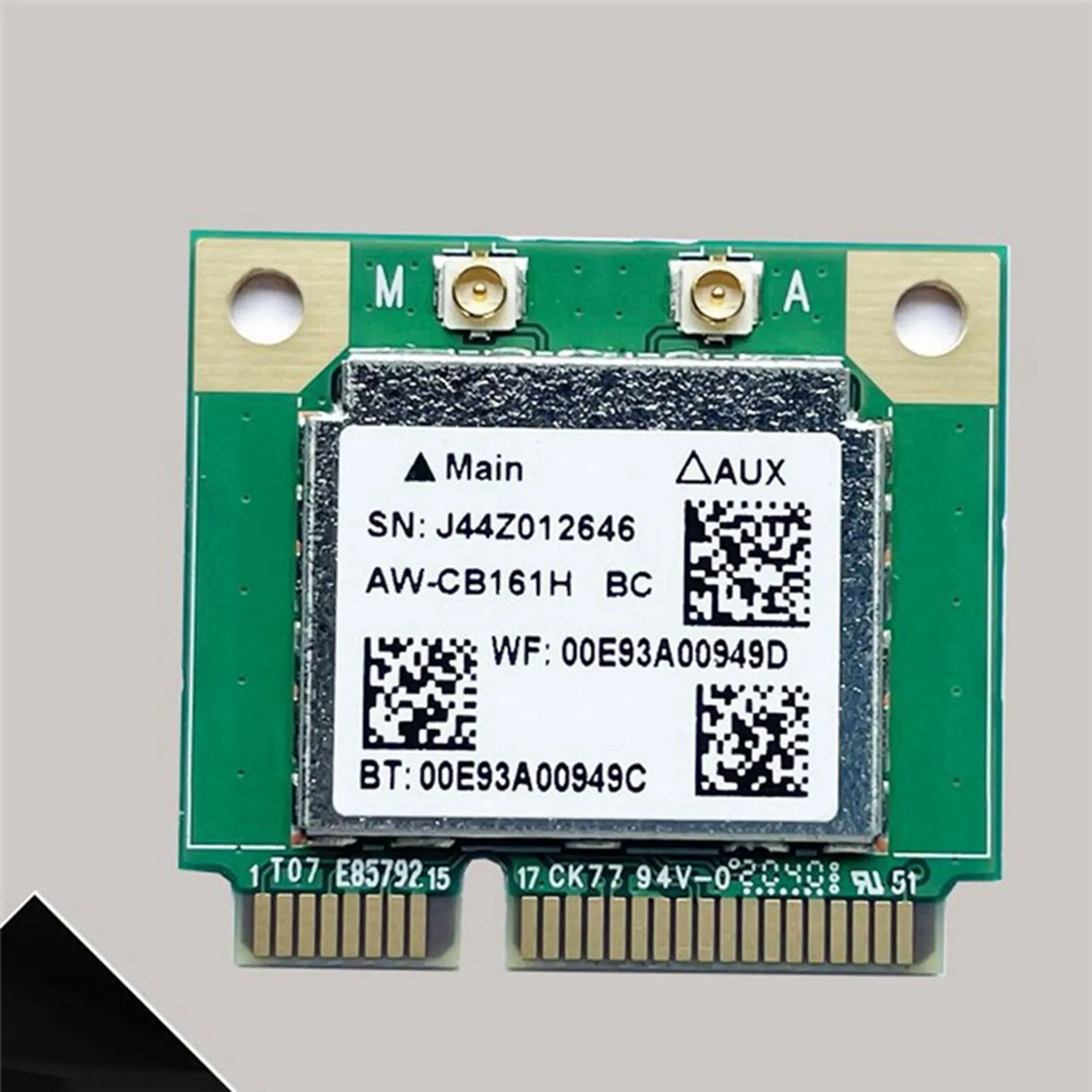 Realtek-tarjeta Wlan de doble banda RTL8821 AW-CB161H, Wifi, Bluetooth 4,0, Combo inalámbrico, medio Mini adaptador PCI-E, 433Mbps, 802.11Ac